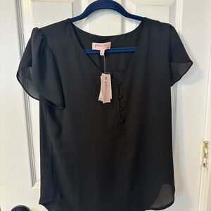 Bundle of Philosophy Women's Black and Pink Top